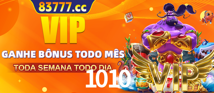 Banner promocional do 1010 oferecendo 100% de recompensas adicionais contínuas para quem fizer o login diário (Daily sign-in), com um mascote de coelho.
