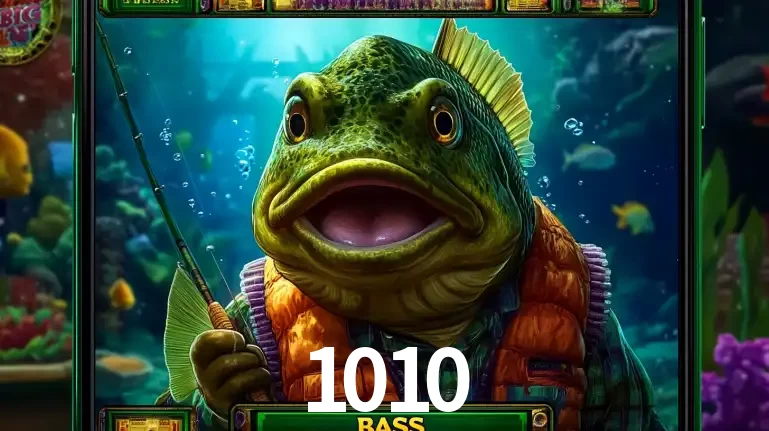 Personagem de peixe pescador do popular jogo de slot com tema de pescaria, uma das emocionantes opções de caça-níqueis para jogar e ganhar no cassino 1010.